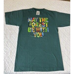 Vintage 97 Alore May The Forest Be With You USA Made Single Stitch Tee Size S